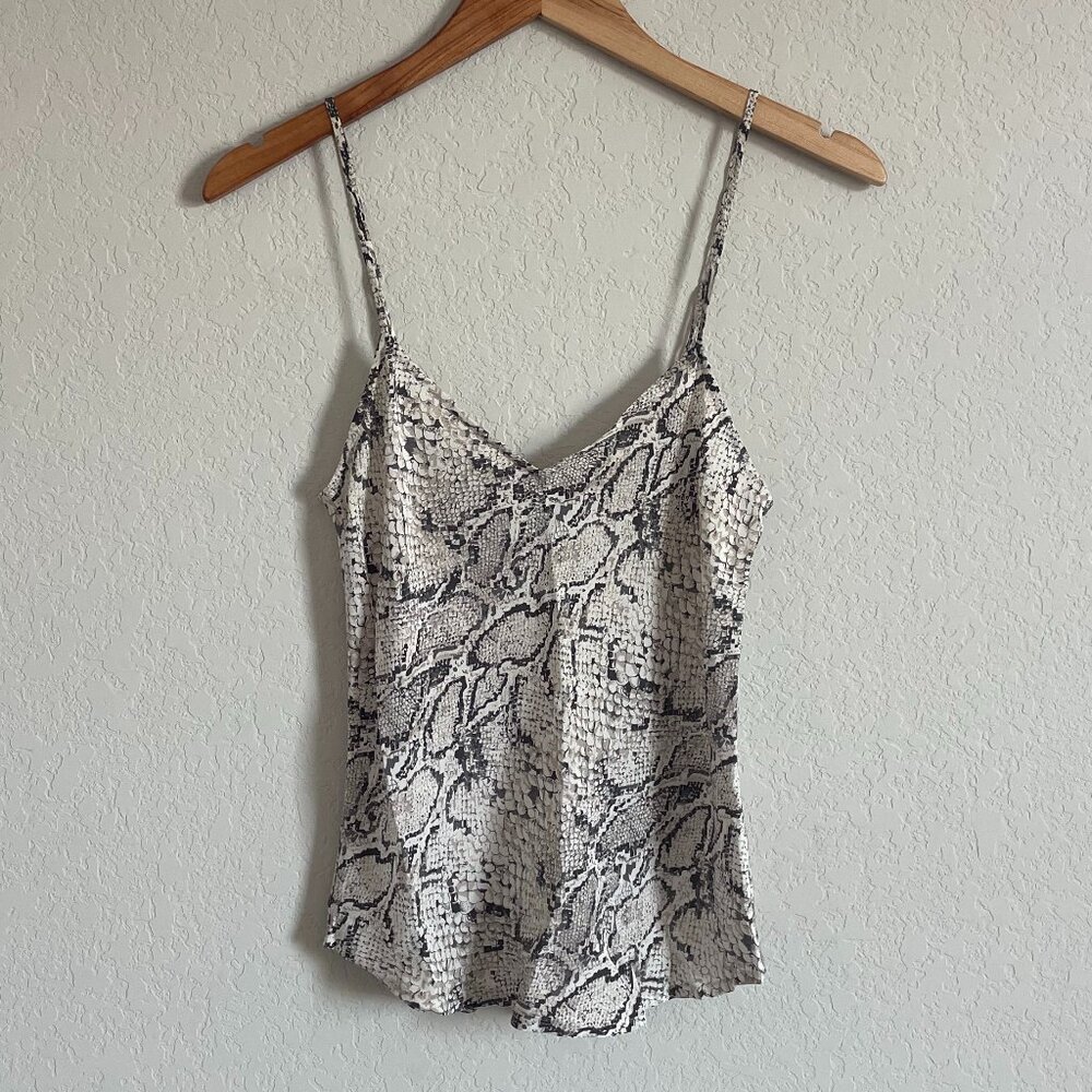Reformation Silk Snake Print Teddy Tank - XS